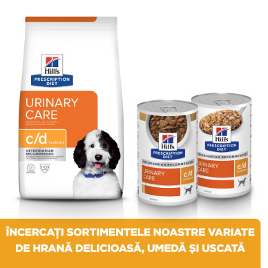 Hill’s Prescription Diet Canine c/d Multicare – Hrană Uscată pentru Sănătatea Tractului Urinar la Câini, 4 kg